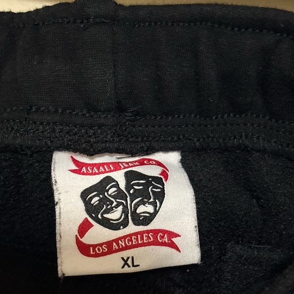 Assali Black and Gray Graphic Sweatpants - Picture 6 of 6